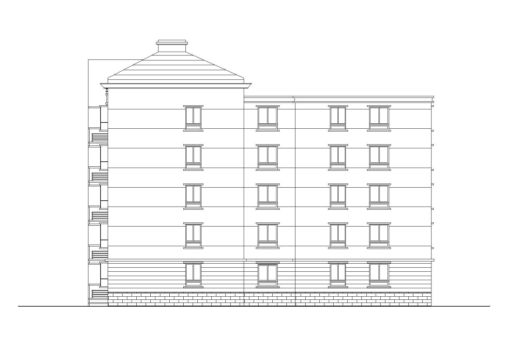 [安徽]亳州某小学职工住宅楼改造工程施工图 古建
