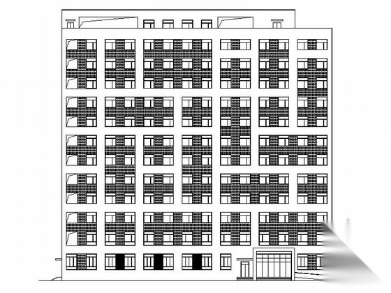 [内蒙古]高层框架剪力墙结构铁路行车公寓建筑施工图