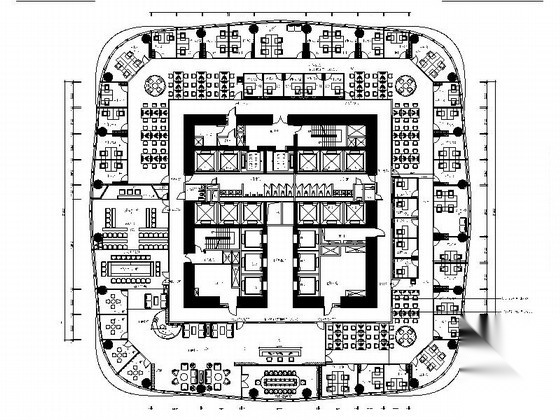 [北京]现代律师事务所室内装修施工图（含效果图）