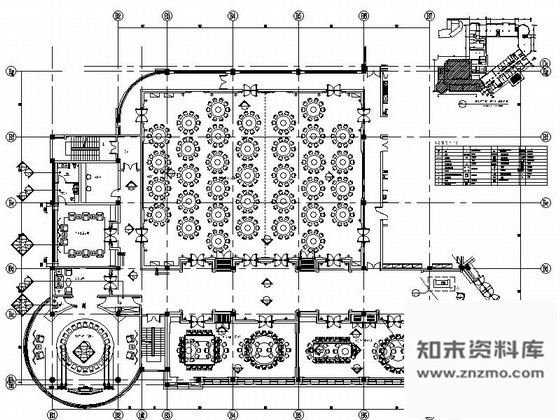 施工图安徽国际酒店多功能宴会厅装修图含效果