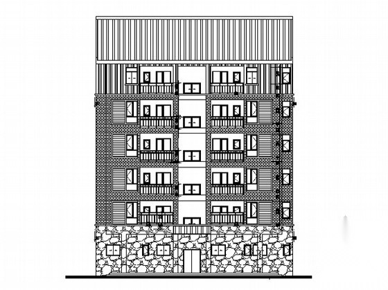 都江堰 某社区灾后重建居民楼建筑施工图