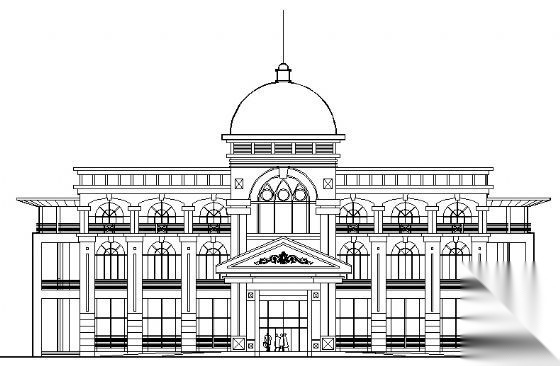某乡村俱乐部建筑方案图纸 乡村规划 规划设计
