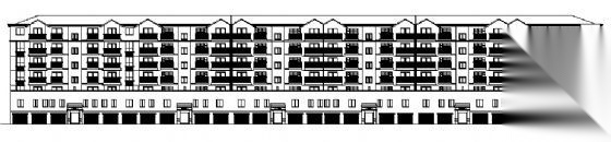 河南省郑州市北开发区某小区临街住宅楼建筑施工图