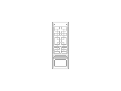 门 详细分类平面立面图块