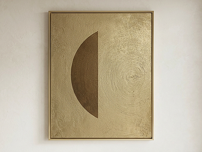 金色抽象挂画挂画