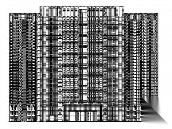 [徐州]现代化高层酒店综合体建筑施工图（含办公、商住楼...