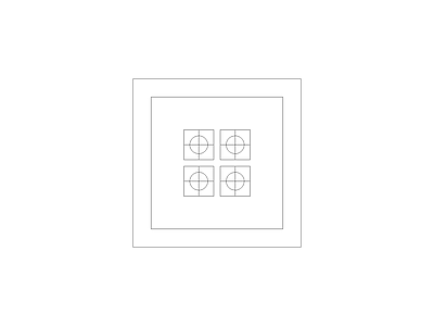 开关插座 平立面图图块平面图块