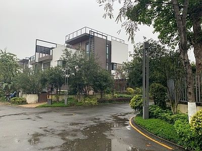 小区外景 晚上小区外景