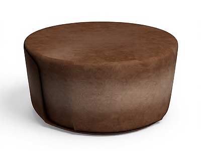 棕色圆形坐凳