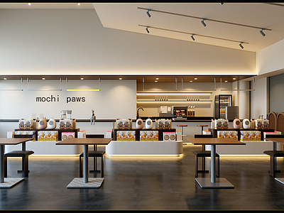 现代甜品面包店