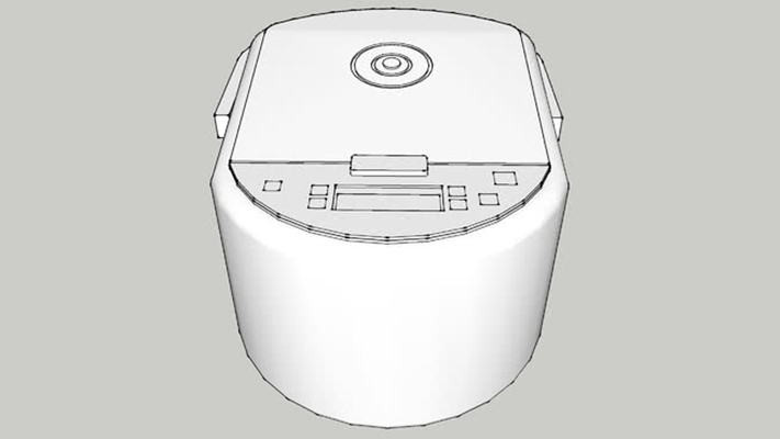 厨房用品组合 草图大师模型