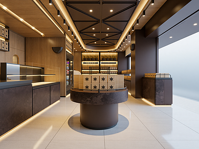 现代奶茶店