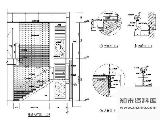 图块/节点别墅楼梯详图