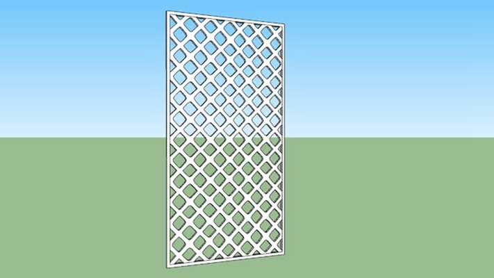 镂空屏风 草图大师模型