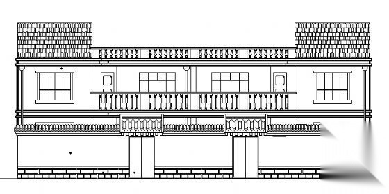 某二层小康新农居建筑结构施工图 带效果图  自建房