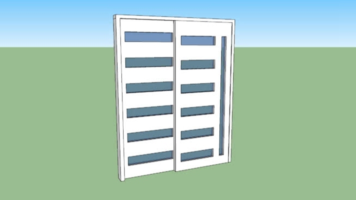 推拉门 草图大师模型