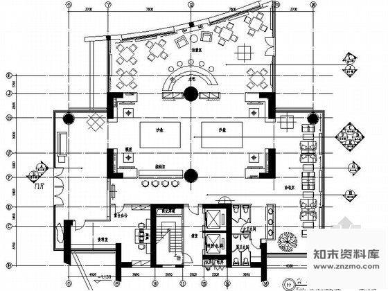 施工图广东某小区售楼处室内装修施工图