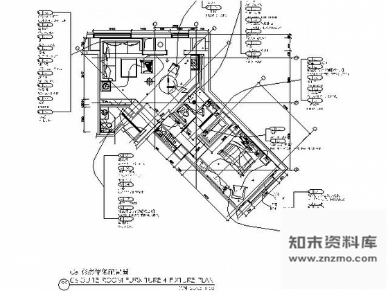 施工图成都高档商务酒店标准套房施工图