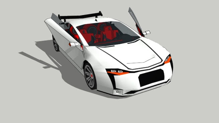 赛车 草图大师模型