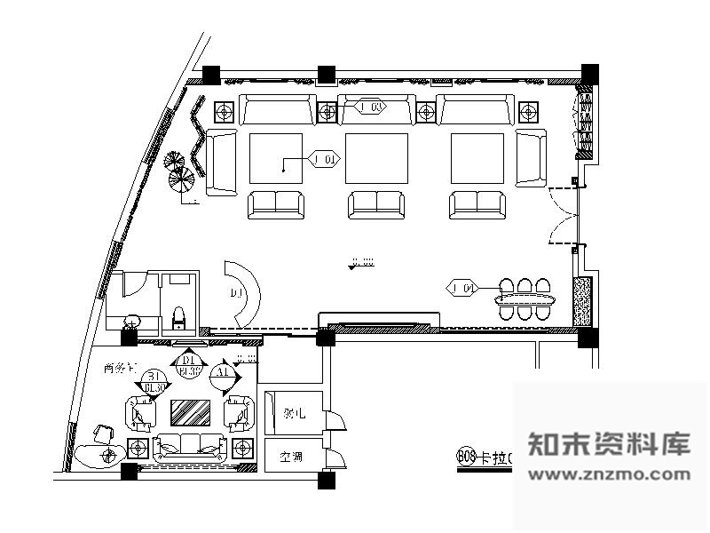 施工图奢华KTV包间装修图Ⅰ