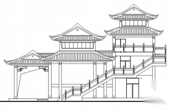 某三层重檐古建施工图