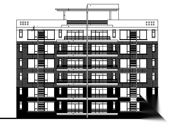 某六层住宅楼A1型建筑方案图