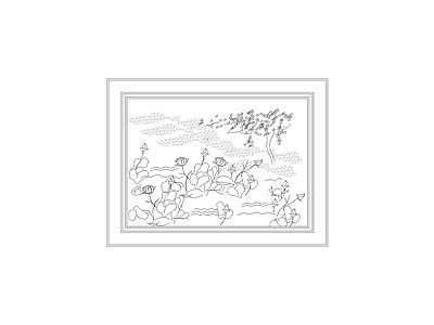 陈设类立面挂画 挂画