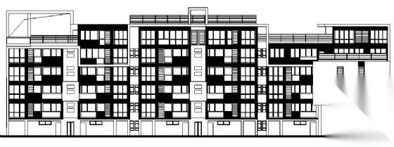 东部花园洋房6栋住宅楼建筑施工图