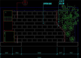 阳台平面图CAD景观图纸 阳台