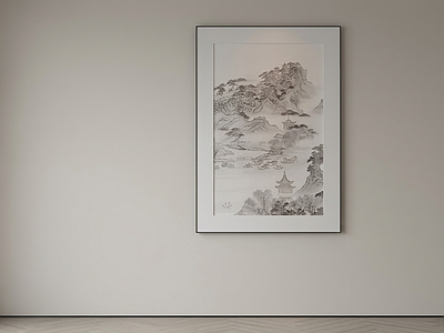 大型山水挂画山水画
