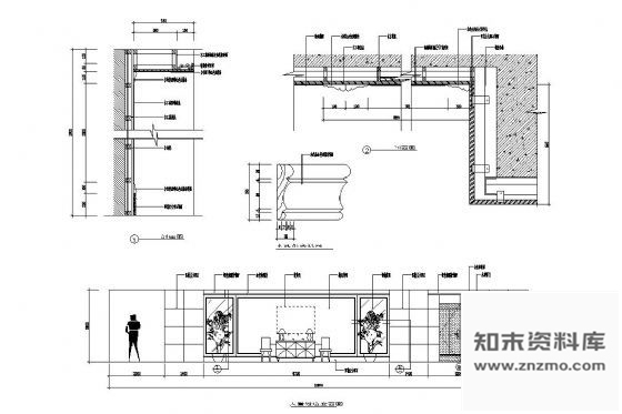 图块/节点宾馆大堂过道详图