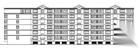 拐角住宅楼建筑施工图