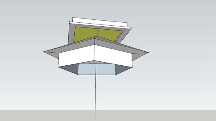 吸顶灯 草图大师模型