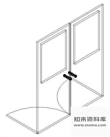 图块/节点门CAD模型图块22