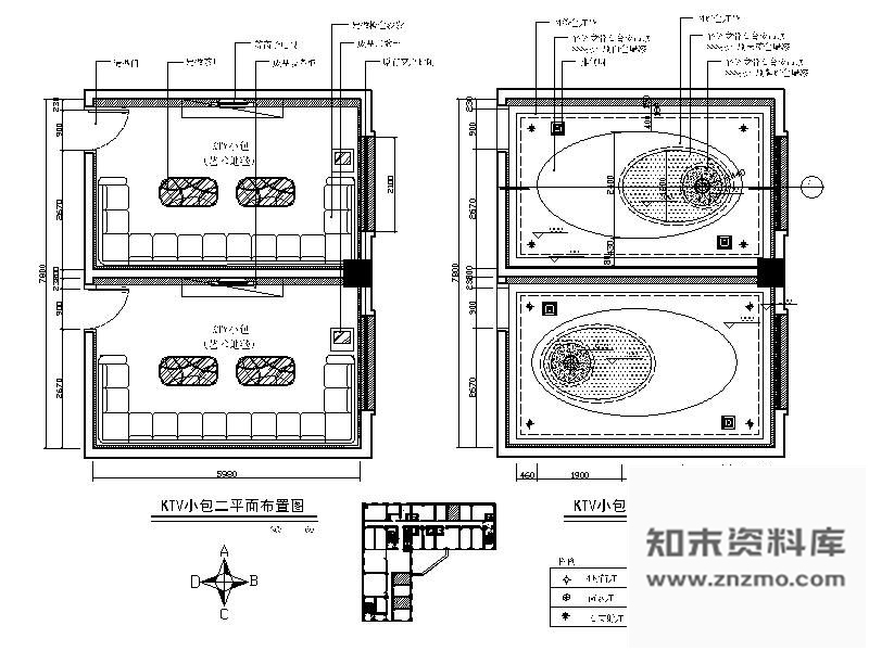 图块/节点KTV小包厢详图