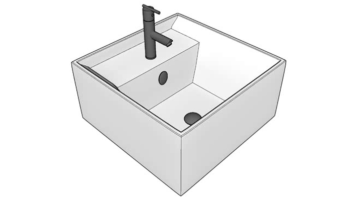水槽 草图大师模型