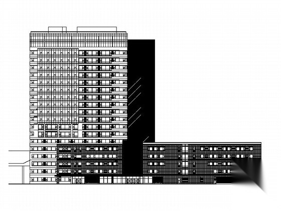 [上海]现代风格高层三级甲等人民医院建筑施工图（知名设...