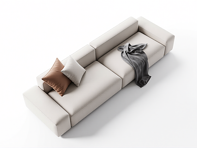 现代简约L型沙发