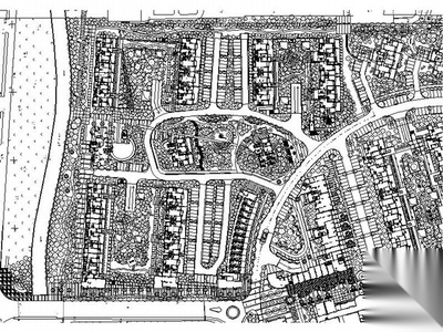 [青岛]魅力新城居住区景观规划设计施工图 居住区景观 示范区景观