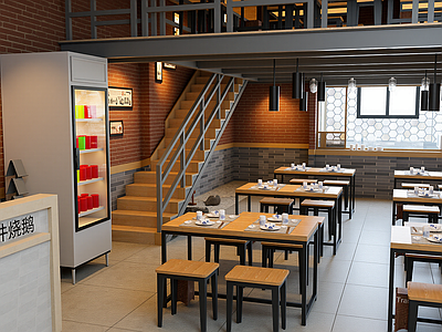 现代快餐店