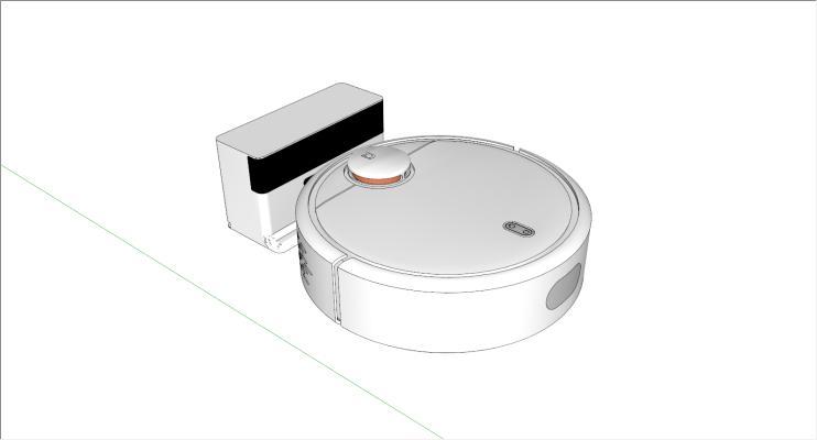 现代风格家用电器组合 扫地机器人