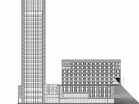 上海 某开发区二十二层商业综合楼建筑施工图