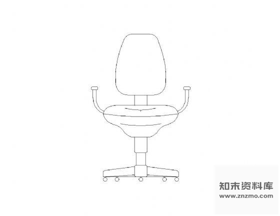 图块/节点四个老板椅图块