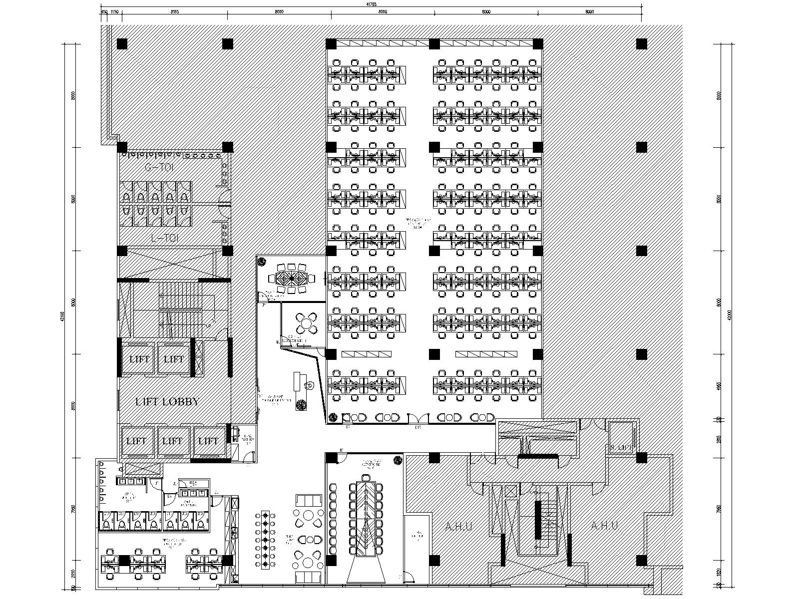 OPPO印度新德里办公总部CAD施工图+设计方案