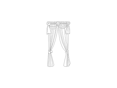 窗帘 现代家具图块别墅家具图块施工图