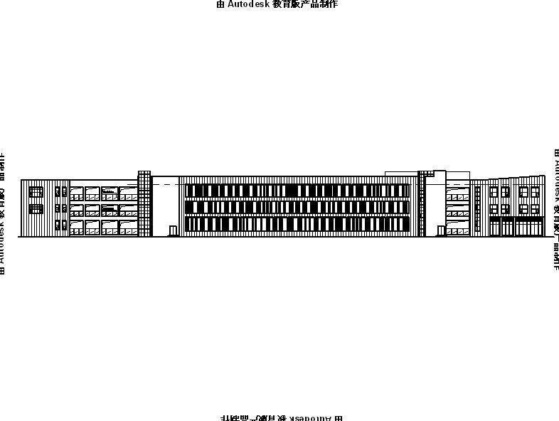 [宁夏]三层椭圆造型多色彩双语幼儿园建筑施工图（含效果...