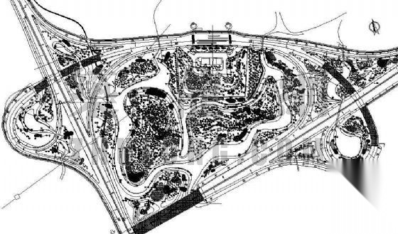 高速公路互通绿化设计施工图纸 景观 规划设计