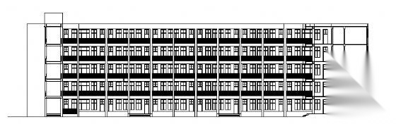 某县实验中学五层教学楼建筑施工图