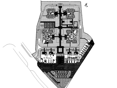 [重庆]万科居住区植物配置CAD施工图 居住区景观