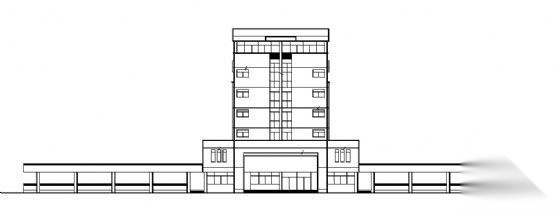 某六层办公楼建筑方案图